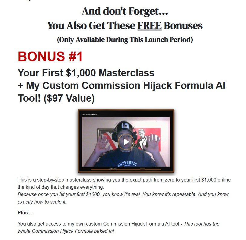 Commission Hijack Formula Review