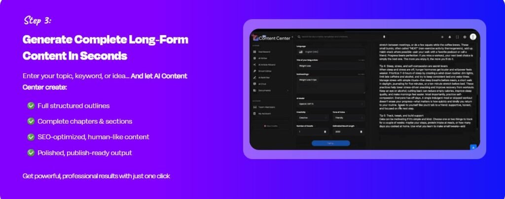 AI Content Center Review