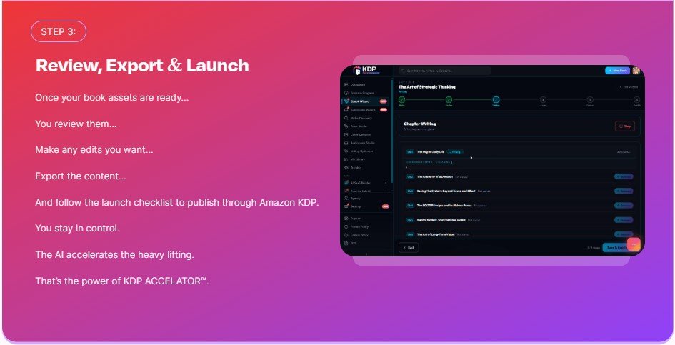 KDP Accelerator Review