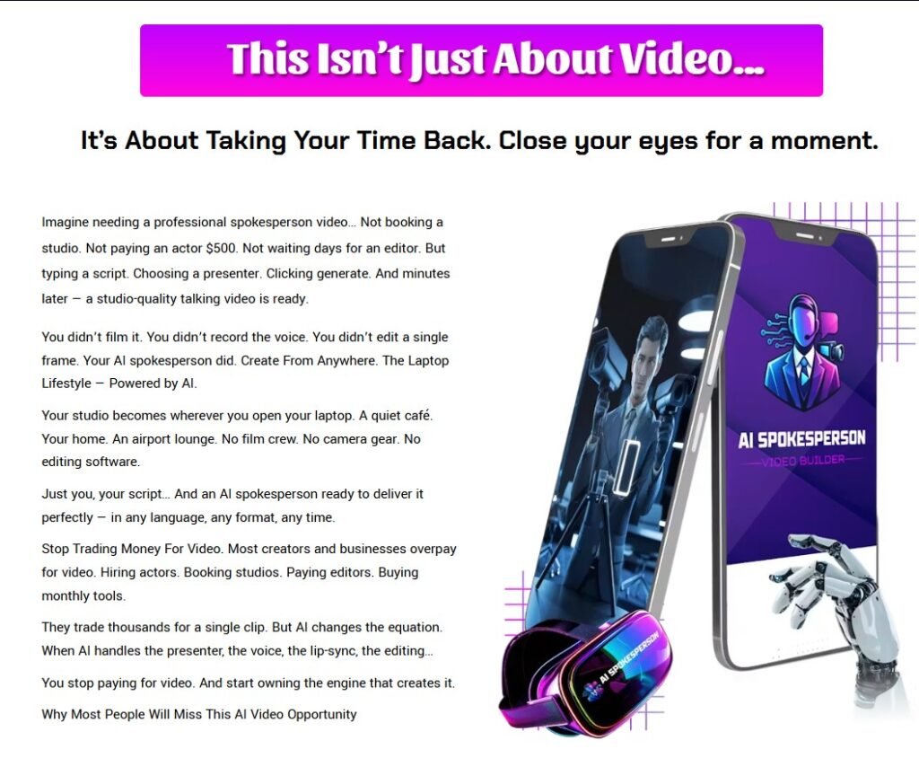 AI Spokesperson Video Builder Review