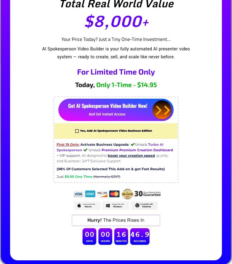 AI Spokesperson Video Builder Review