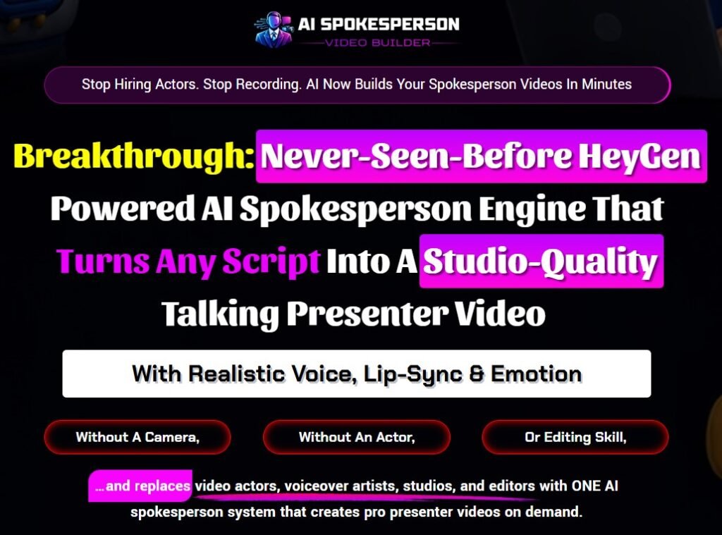 AI Spokesperson Video Builder Review