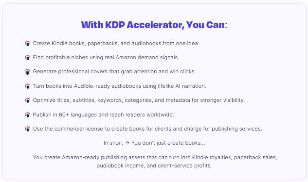 KDP Accelerator Review