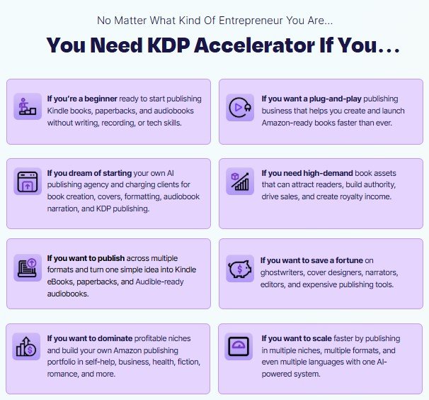 KDP Accelerator Review