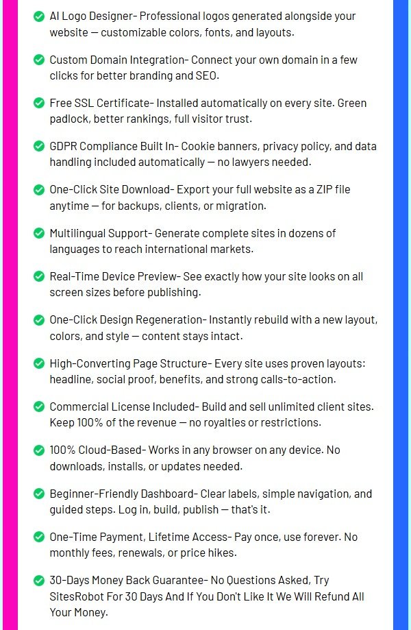 SitesRobot Review