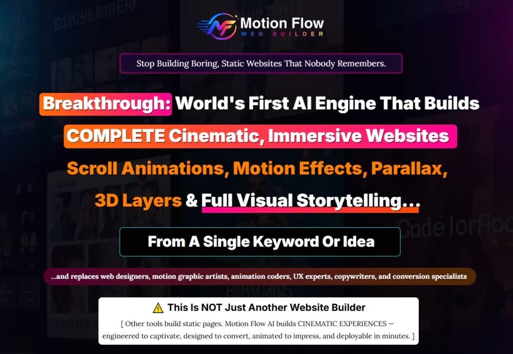 Motionflow Web Builder Review