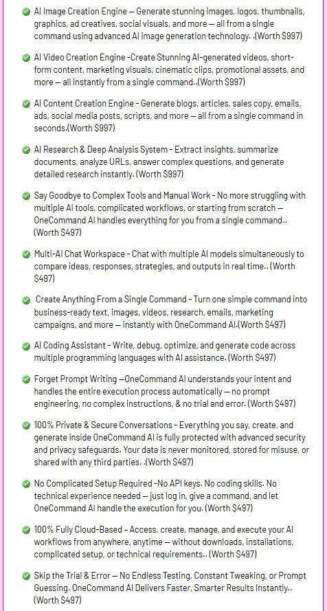 OneCommand AI Review