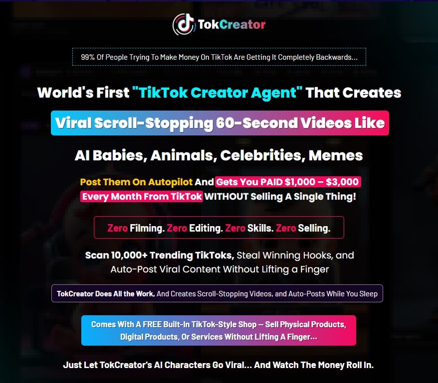 TokCreator Review