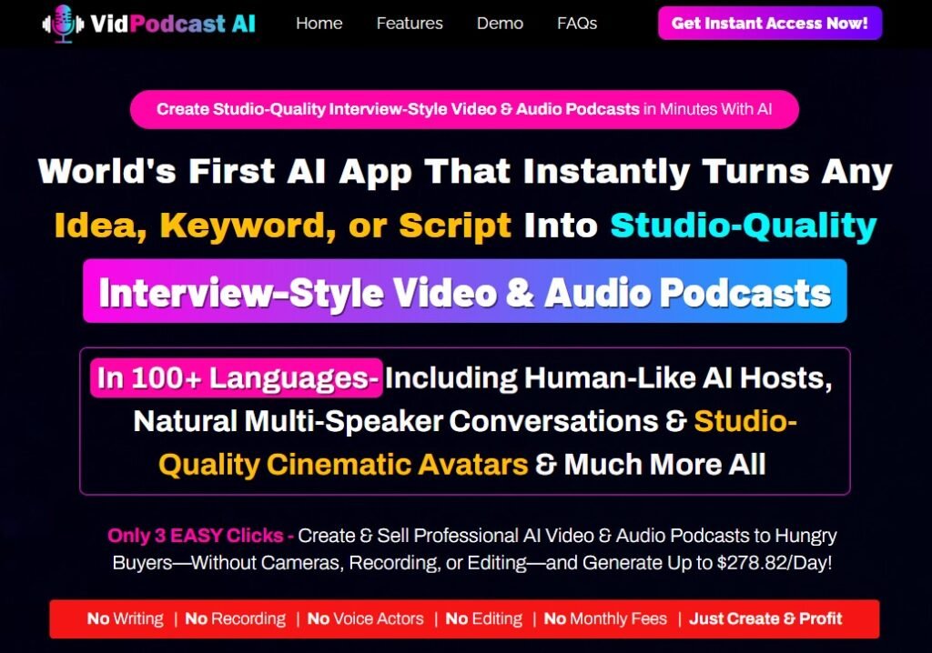 VidPodcast AI
