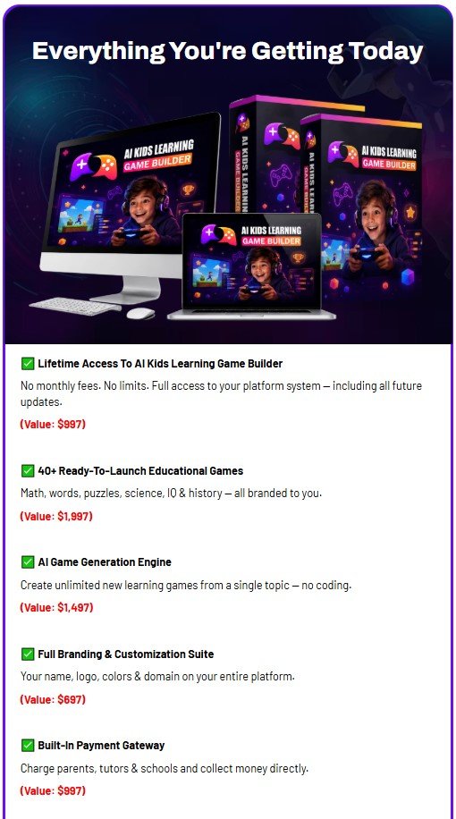 AI Kids Learning Game Builder