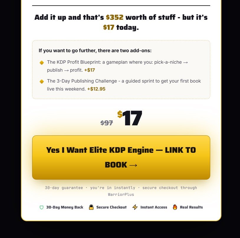 Elite KDP Engine Review
