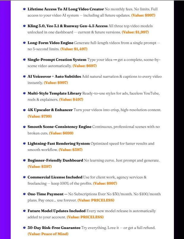 AI Long Video Creator Lifetime Deal