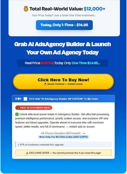 AI Ads Agency Builder
