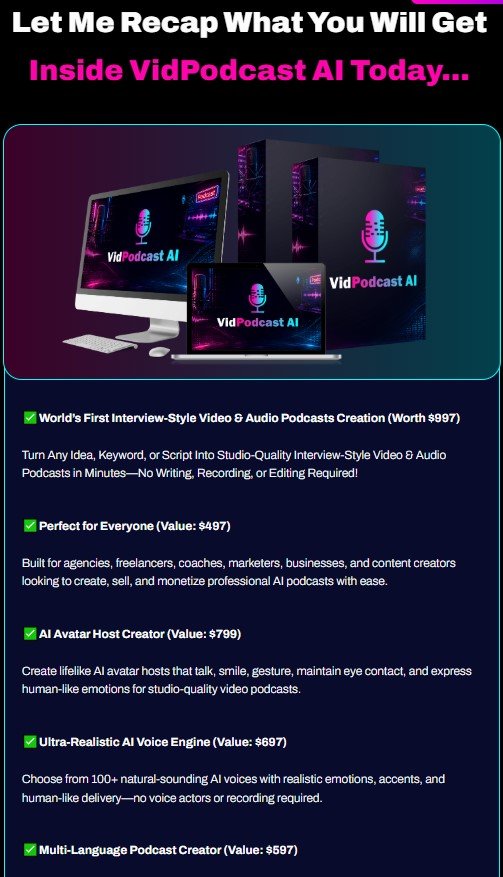 VidPodcast AI