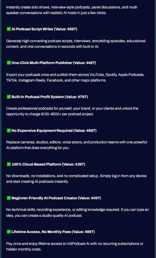 VidPodcast AI