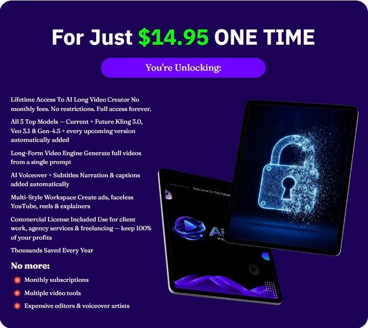 AI Long Video Creator Lifetime Deal