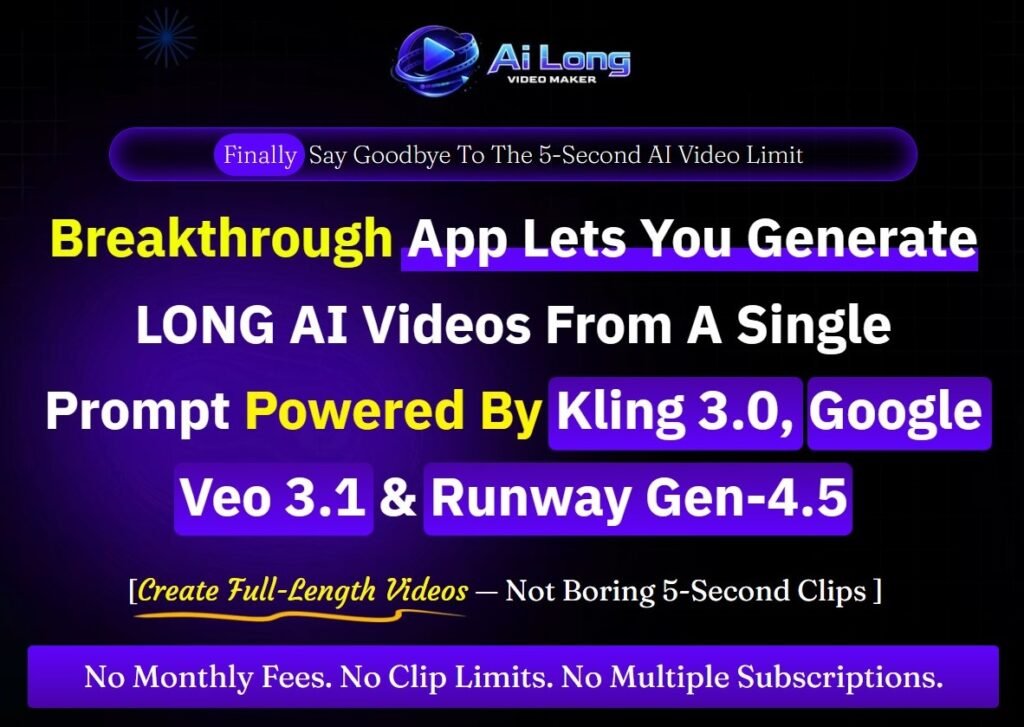 AI Long Video Creator Lifetime Deal