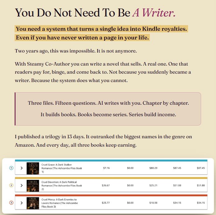Steamy Co-Author Review