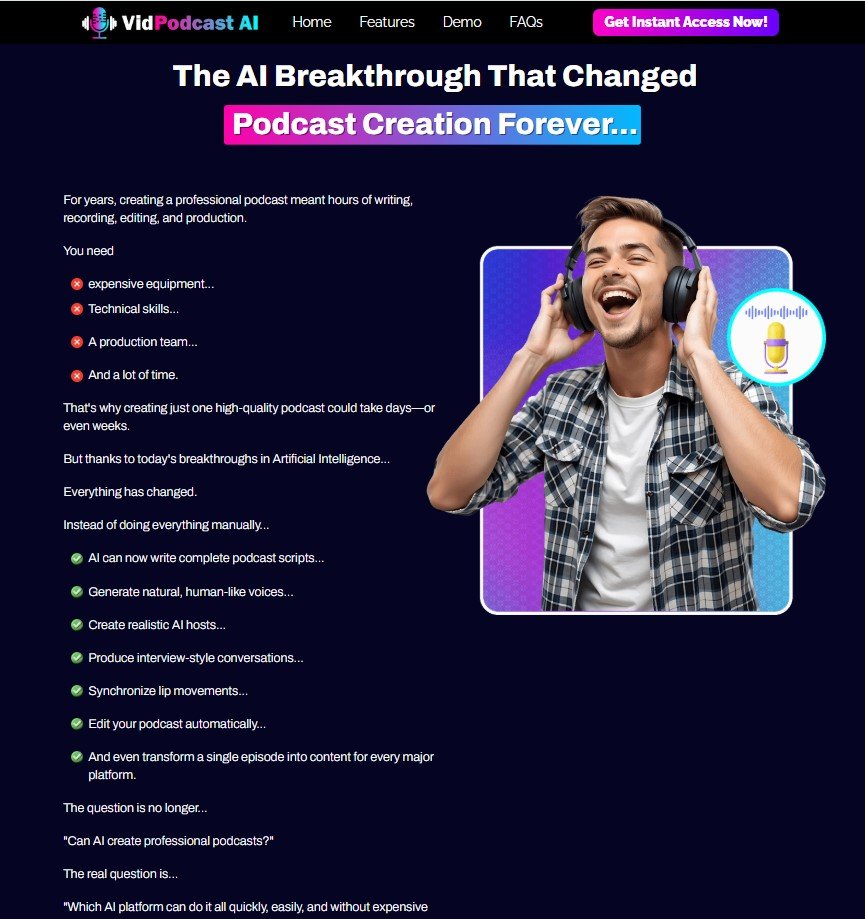 VidPodcast AI
