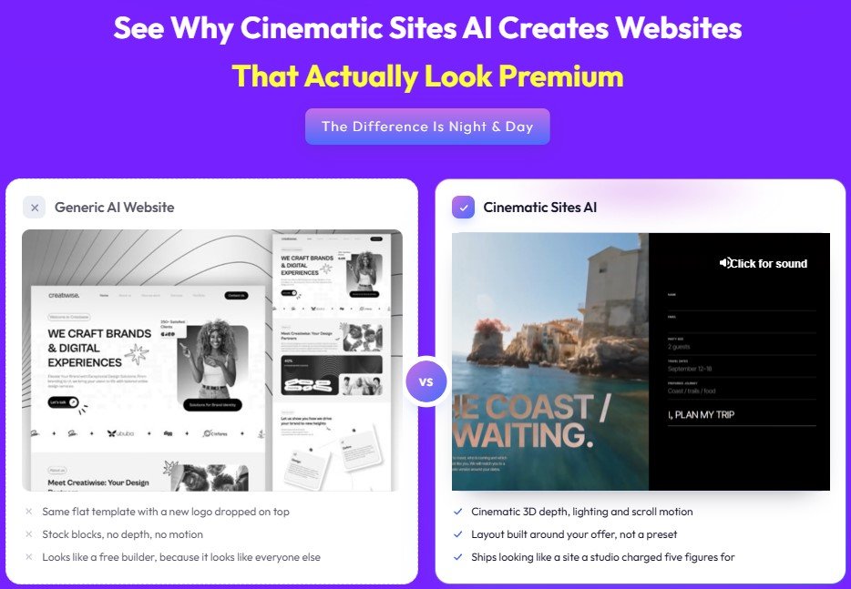 Cinematic Sites AI Review
