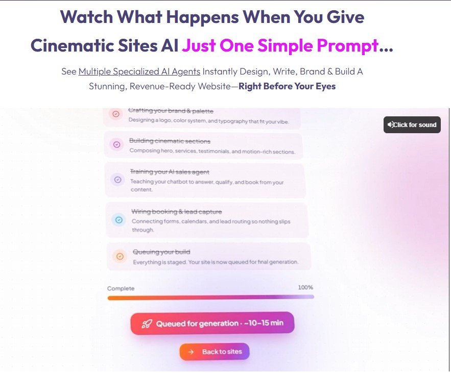 Cinematic Sites AI Review