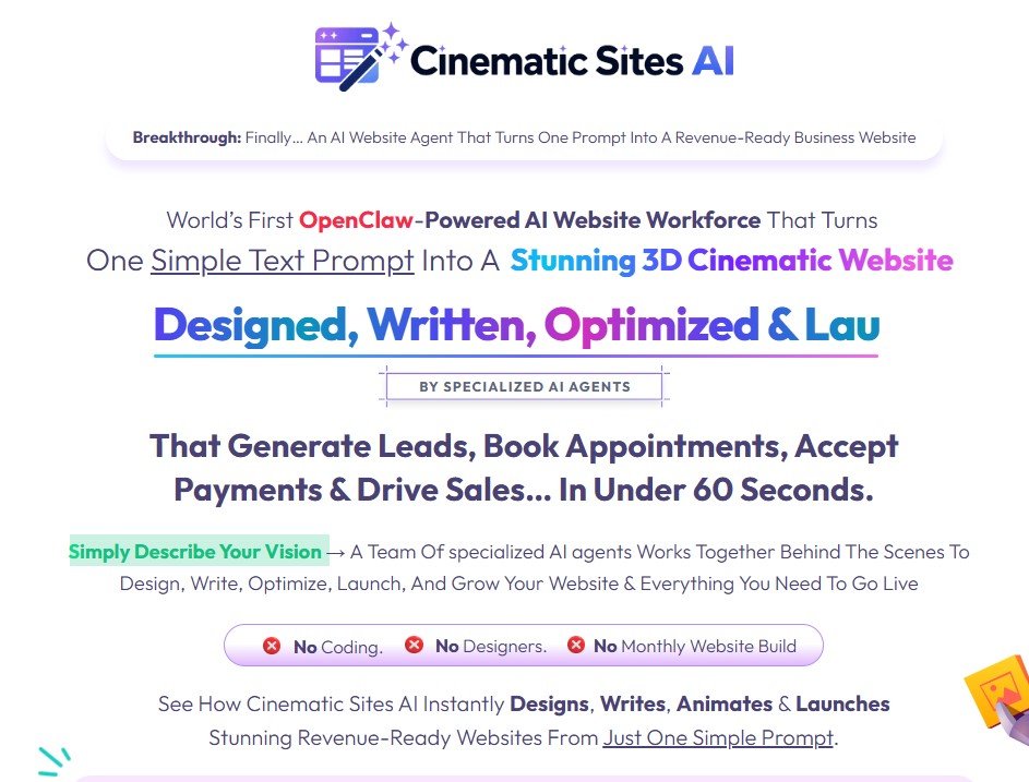 Cinematic Sites AI Review
