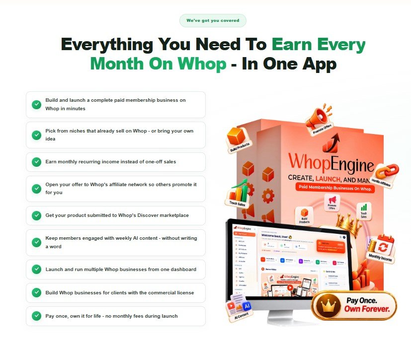 Whop Engine