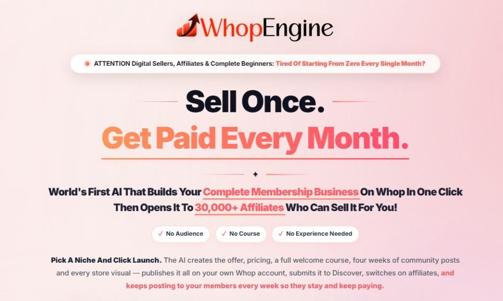 Whop Engine