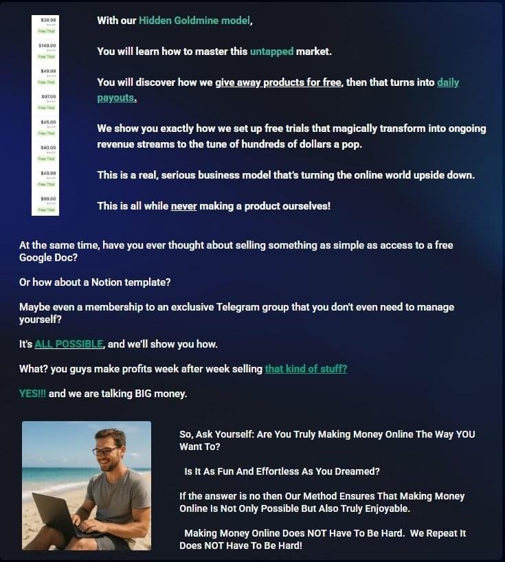 The Hidden Goldmine Review